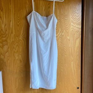 PRADA White Silk Slip Dress